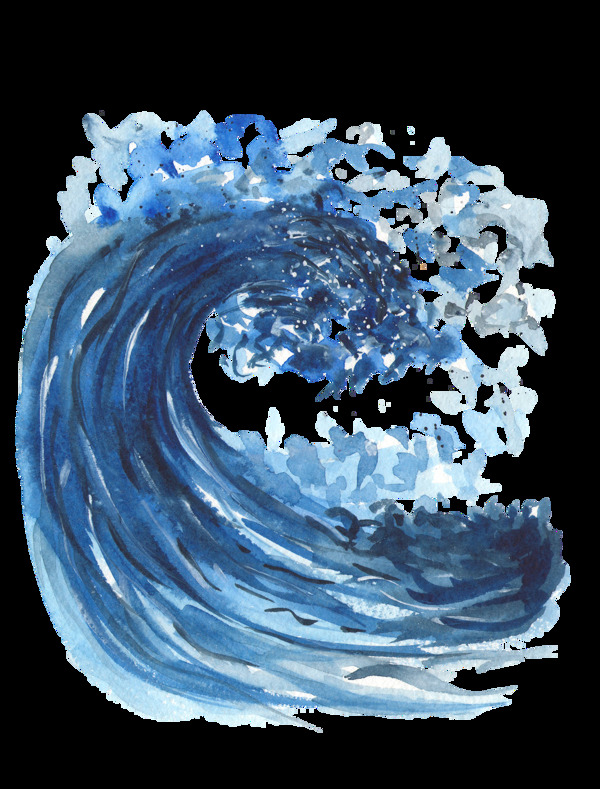 海洋海浪装饰图案