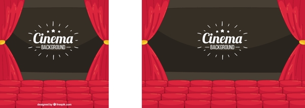 窗帘与红色的扶手椅的影片背景