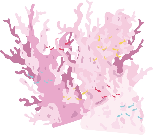海洋粉色珊瑚