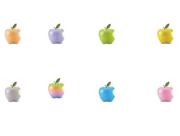 彩色苹果图标