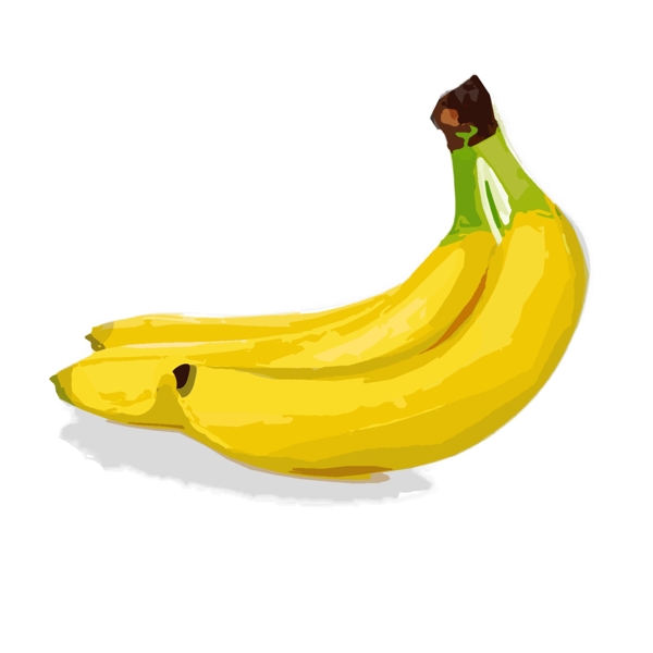手绘香蕉水果原创可商用元素