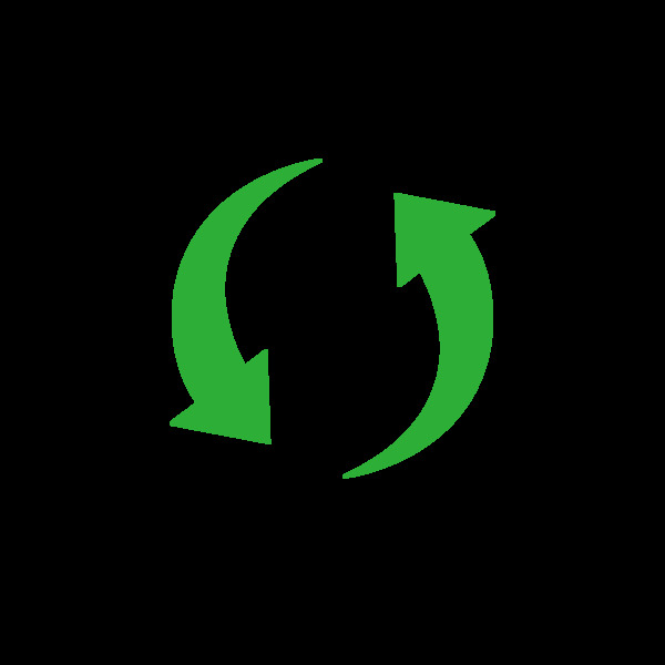 绿色循环图标抠图图片