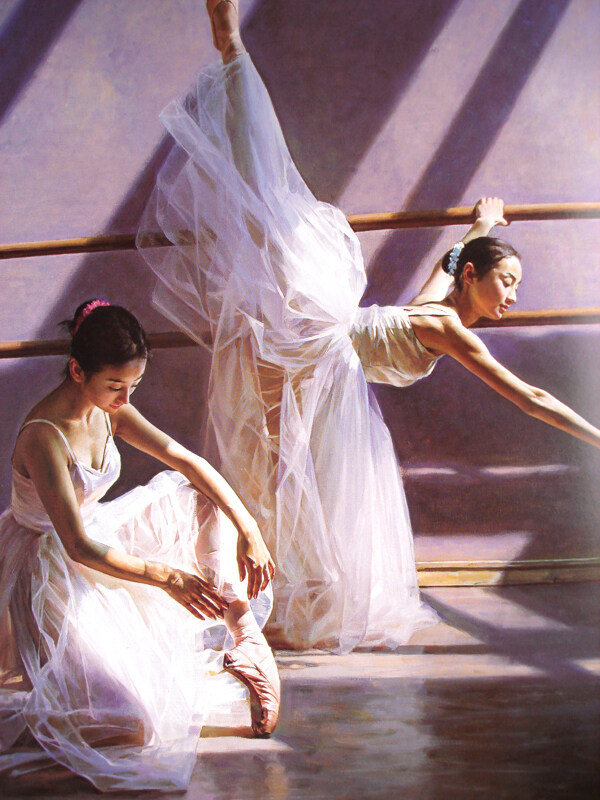 舞蹈艺术油画图片