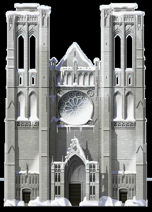 雄伟的大教堂免抠png透明图层素材