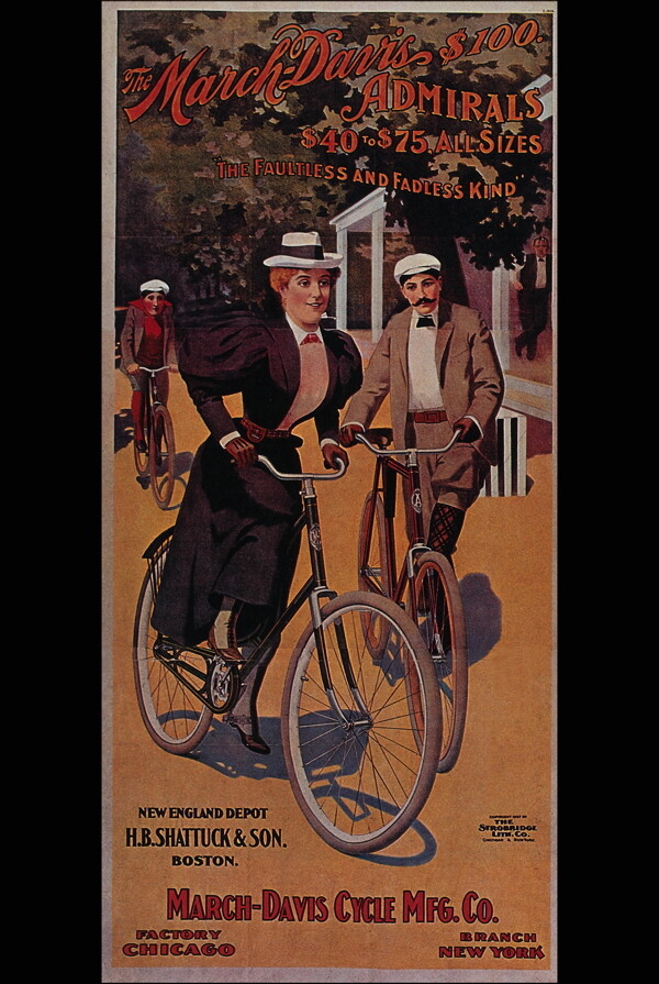 经典自行车广告图片