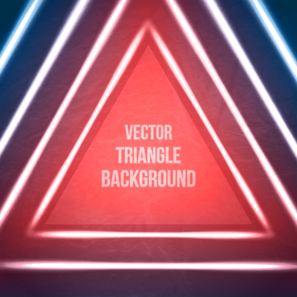 红色和蓝色的大三角背景