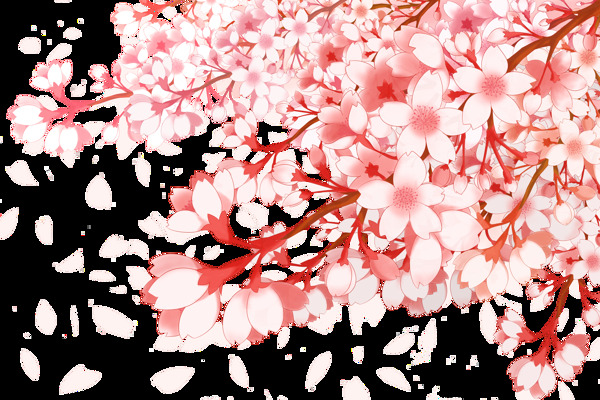樱花创意绘画图案