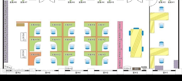 办公室平面图图片