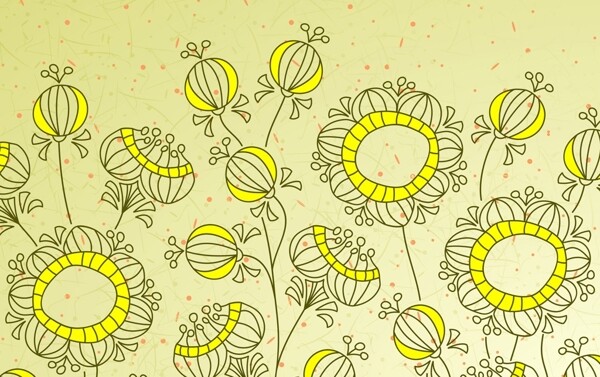 金黄手绘向日葵背景图图片