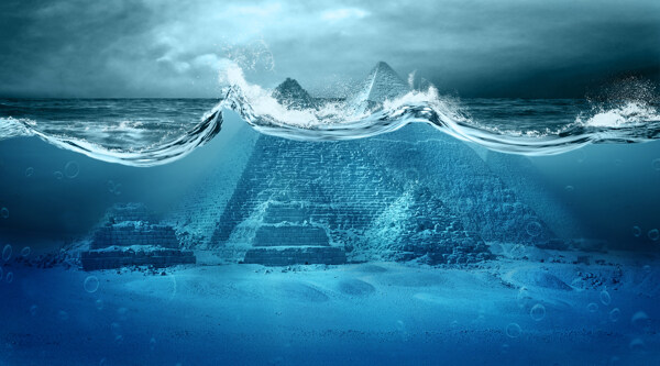 浪河淹没金字塔