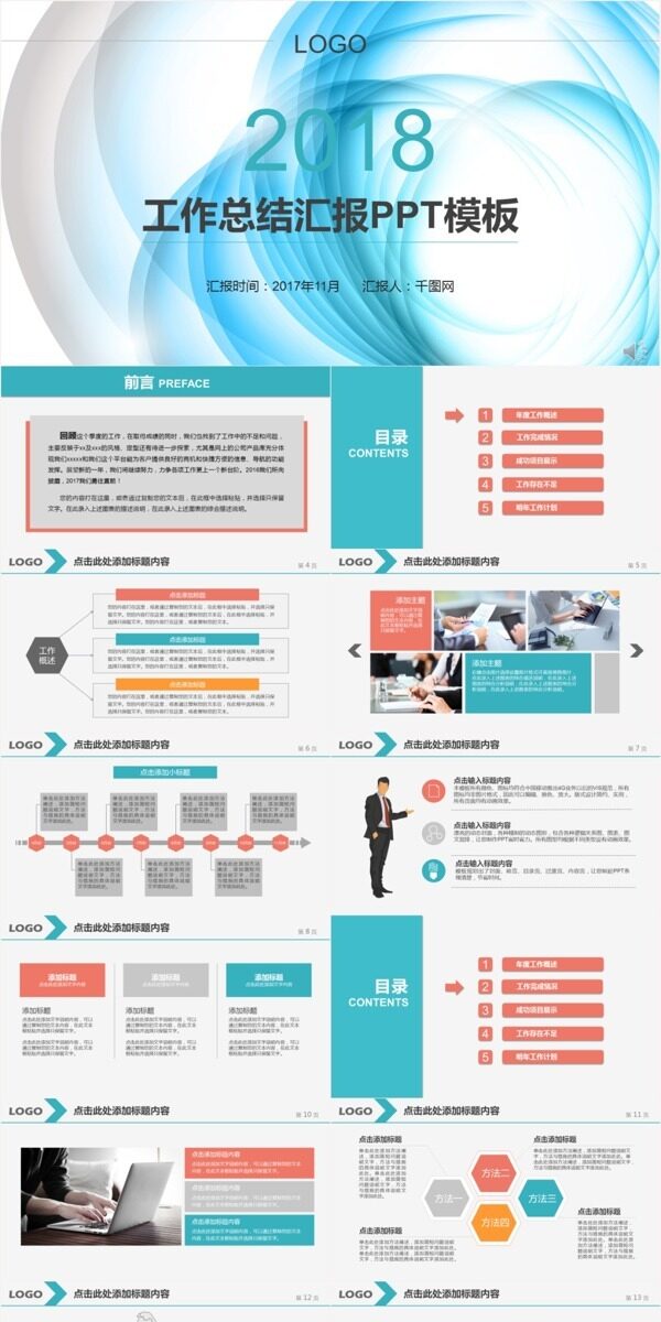 工作总结汇报PPT模板