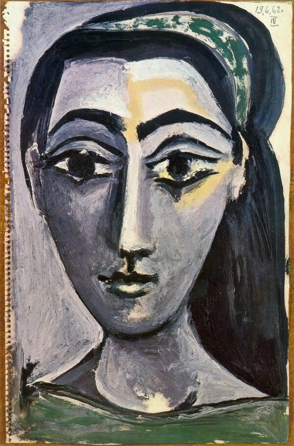 1962T鍧眅defemme5西班牙画家巴勃罗毕加索抽象油画人物人体油画装饰画