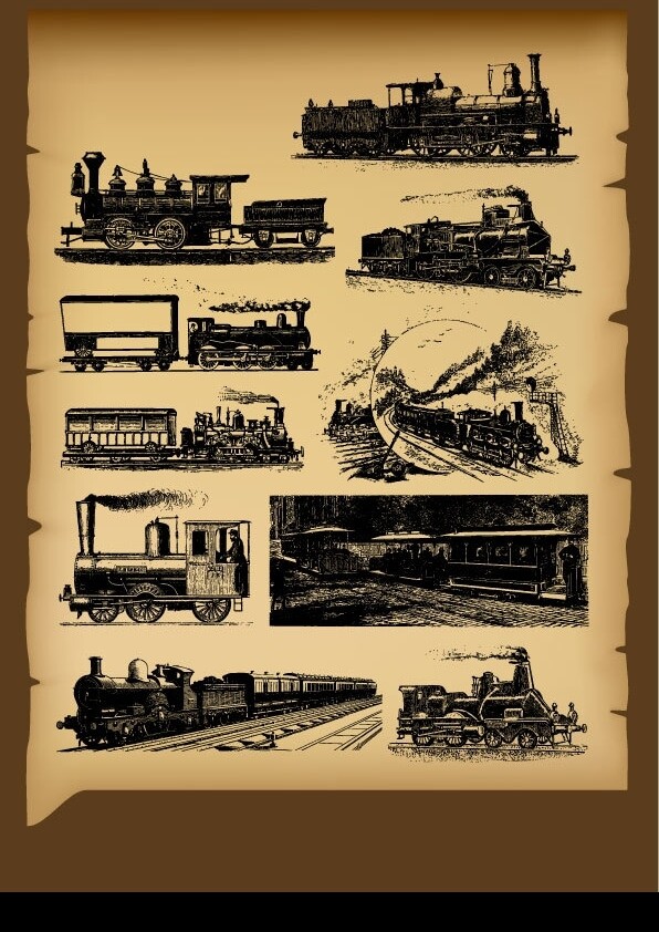 古典火车图片