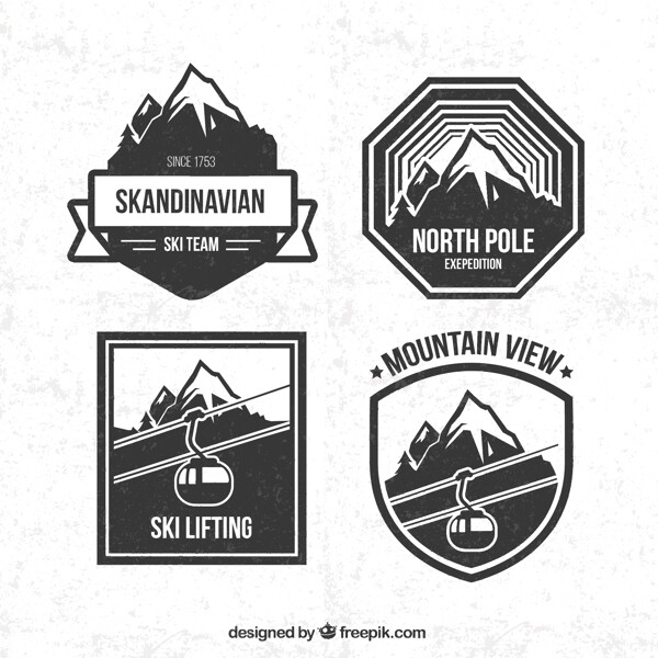 单板滑雪徽章