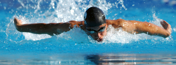 游泳的运动员图片