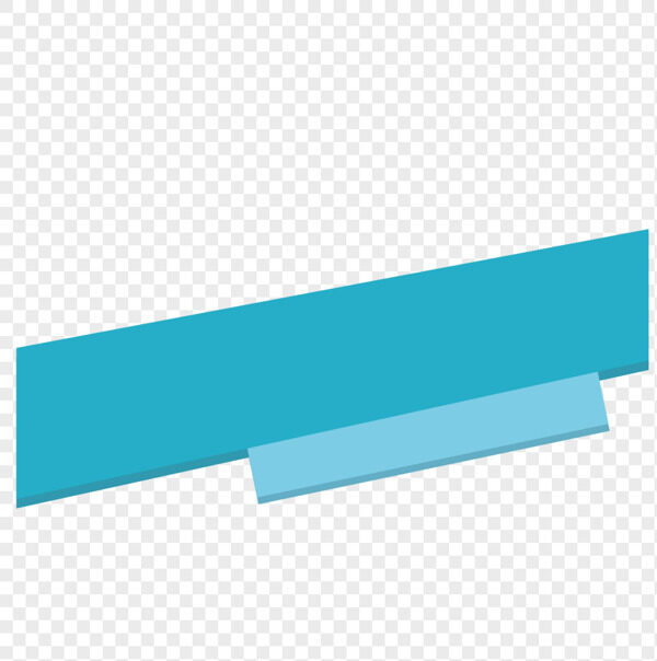 蓝色现代简约创意横幅装饰边框