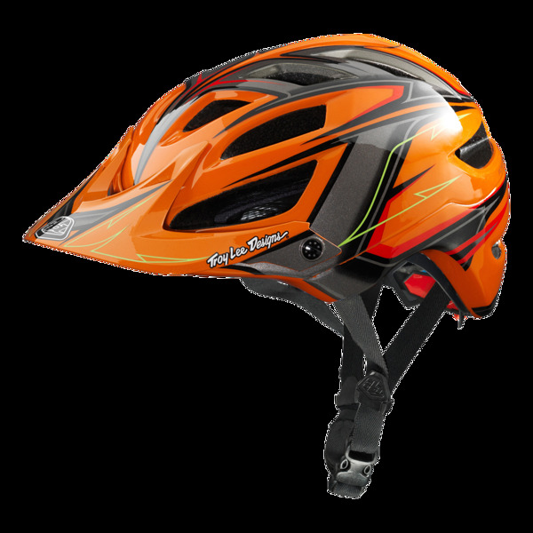 橙色自行车头盔免抠png透明图层素材