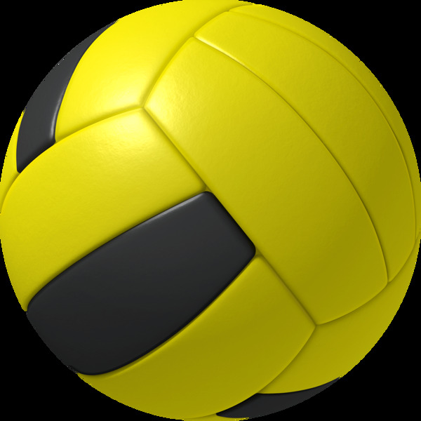 黄色排球免抠png透明图层素材