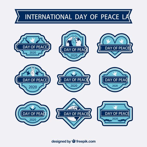 国际和平日标签图片