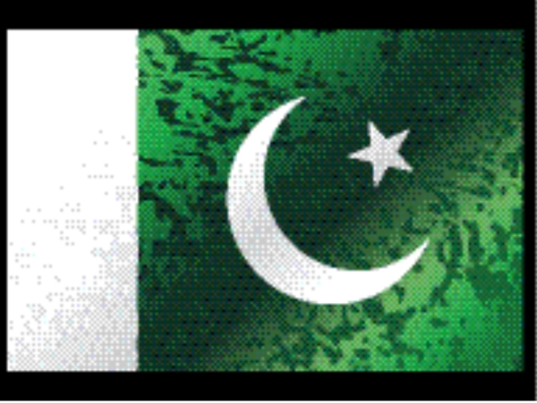 肮脏的巴基斯坦国旗
