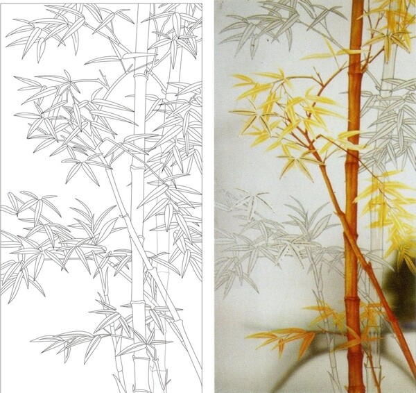 竹子艺术玻璃图片