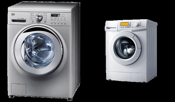 两个洗衣机免抠png透明图层素材