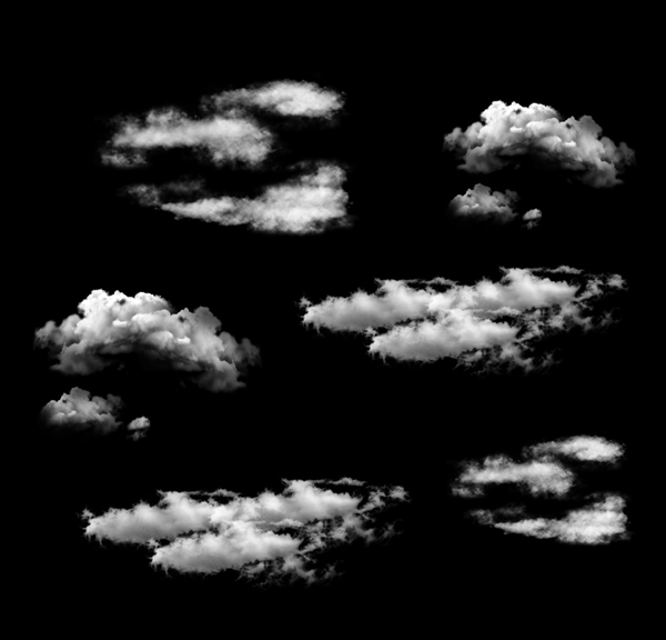 白云云朵彩云免抠分层元素图片