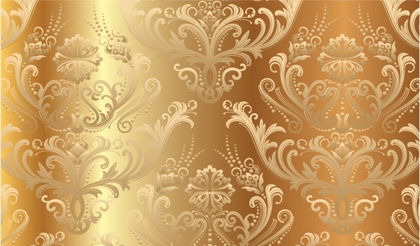 欧式金色古典花纹背景图片