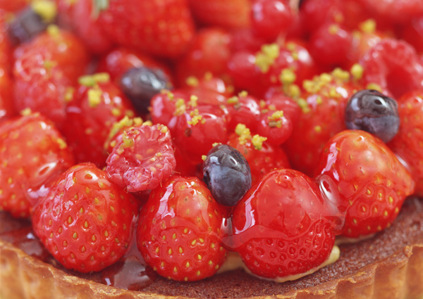 水果糕点红草莓水果新鲜水果